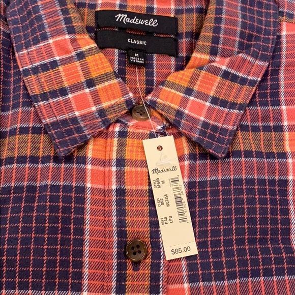 ⭐️Weekend Sale⭐️ MADEWELL NWT Plaid Flannel Shirt - Picture 8 of 9